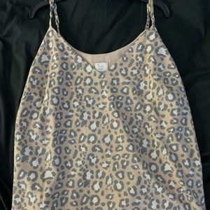 Leopard print tank top